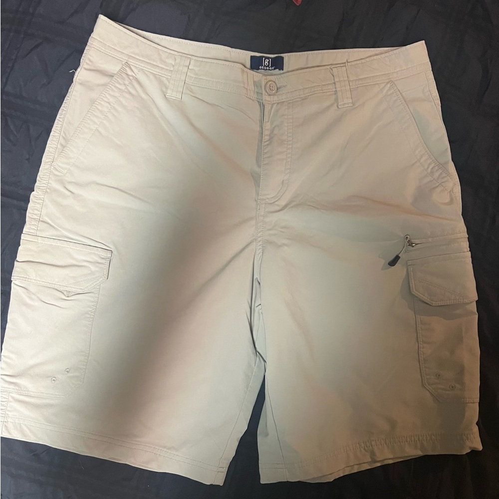 Men George Performance Cargo Stretch UPF 30 Shorts size 34